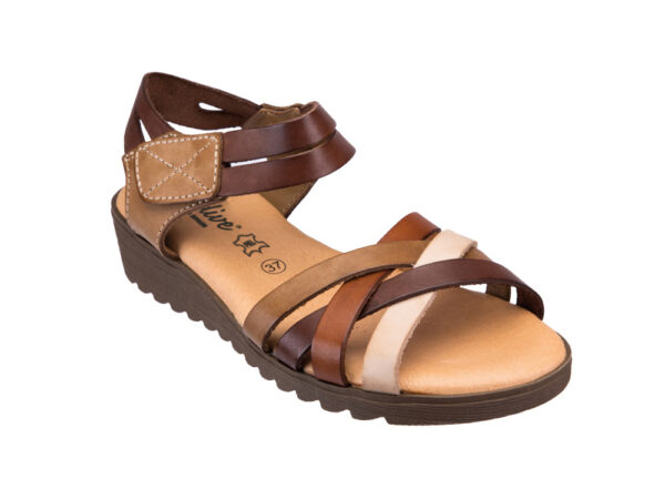 SANDALO DONNA IN PELLE 0251997 Sandali Donna