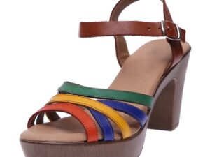 SANDALO DONNA IN PELLE 0251360 Sandali Donna