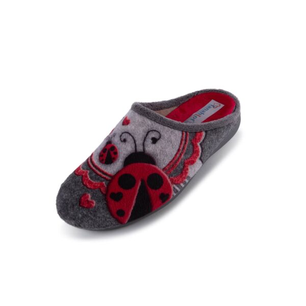 LADIES MULE SLIPPER IN SOFT FLEECE 5352061 Ladies Mule Slippers