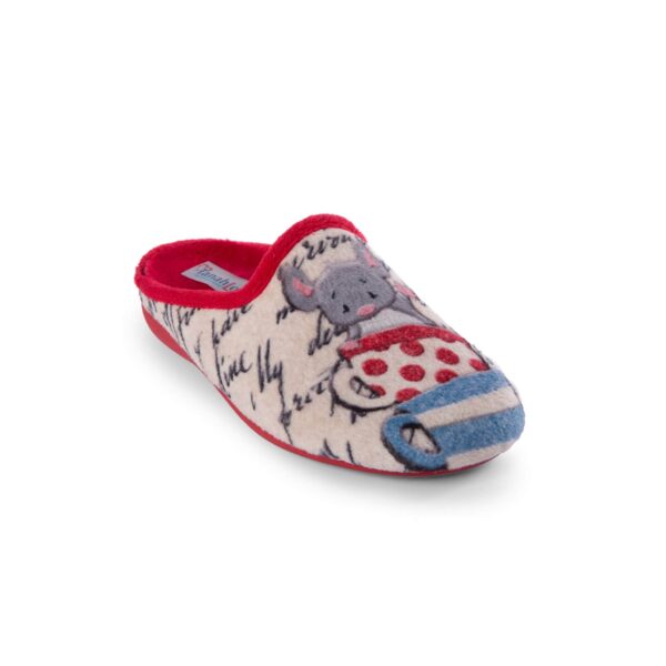 LADIES MULE SLIPPER IN SOFT FLEECE 5352066 Ladies Mule Slippers