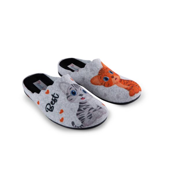 LADIES MULE SLIPPER IN FELT 5552052 Ladies Mule Slippers