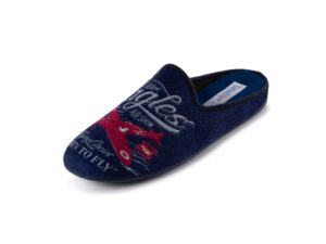 MENS MULE SLIPPER IN SOFT FLEECE 5556717 Mens Mule Slippers