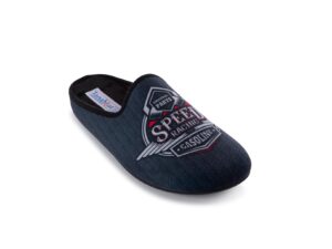 MENS MULE SLIPPER IN SOFT FLEECE 5556722 Mens Mule Slippers