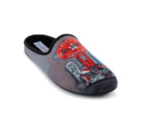 MENS MULE SLIPPER IN SOFT FLEECE 5556738 Mens Mule Slippers