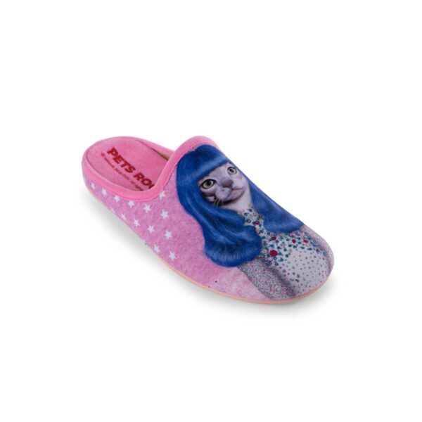 CIABATTA DONNA IN TESSUTO MORBIDO PETS ROCK GURL 5561010 Ciabatte Donna Pets Rock