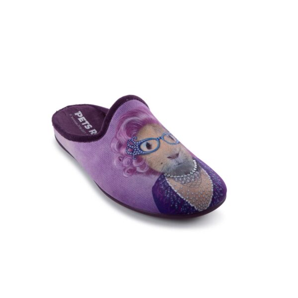 LADIES MULE SLIPPER IN SOFT FLEECE PETS ROCK POSSUM 5561023 Pets Rock Ladies Mule Slippers