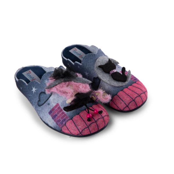 LADIES MULE SLIPPER IN FELT 9353651 Ladies Mule Slippers