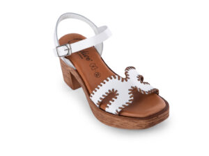 SANDALO DONNA PELLE BICOLORE 0252163 Sandali Donna