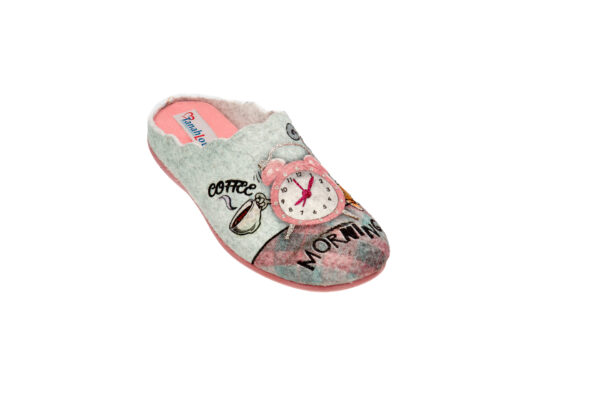 LADIES MULE SLIPPER IN FELT 9352473 Ladies Mule Slippers