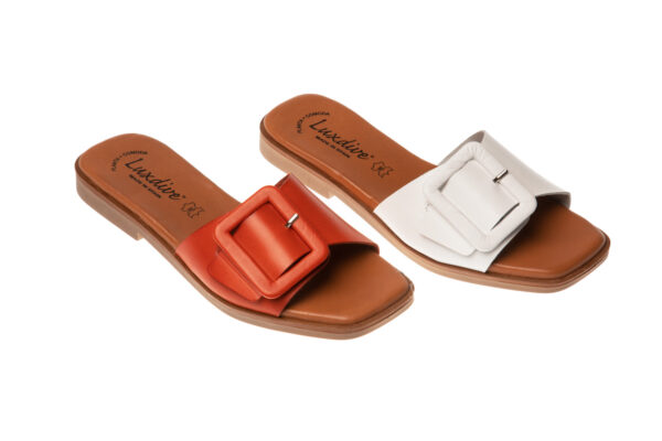CIABATTA PELLE FIBBIA 0252692 Sandali Donna