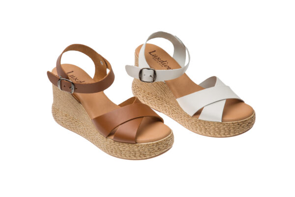 SANDALO PELLE ZEPPA ALTA 1952588 Sandali Donna
