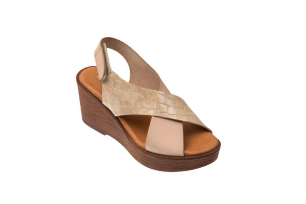 SANDALO PELLE ZEPPA INCROCIO 8452534 Sandali Donna