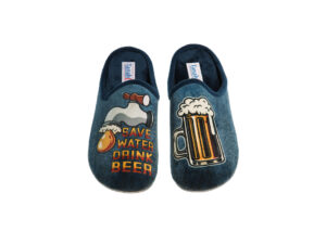 MENS MULE SLIPPER IN SOFT FLEECE 9356836 Mens Mule Slippers